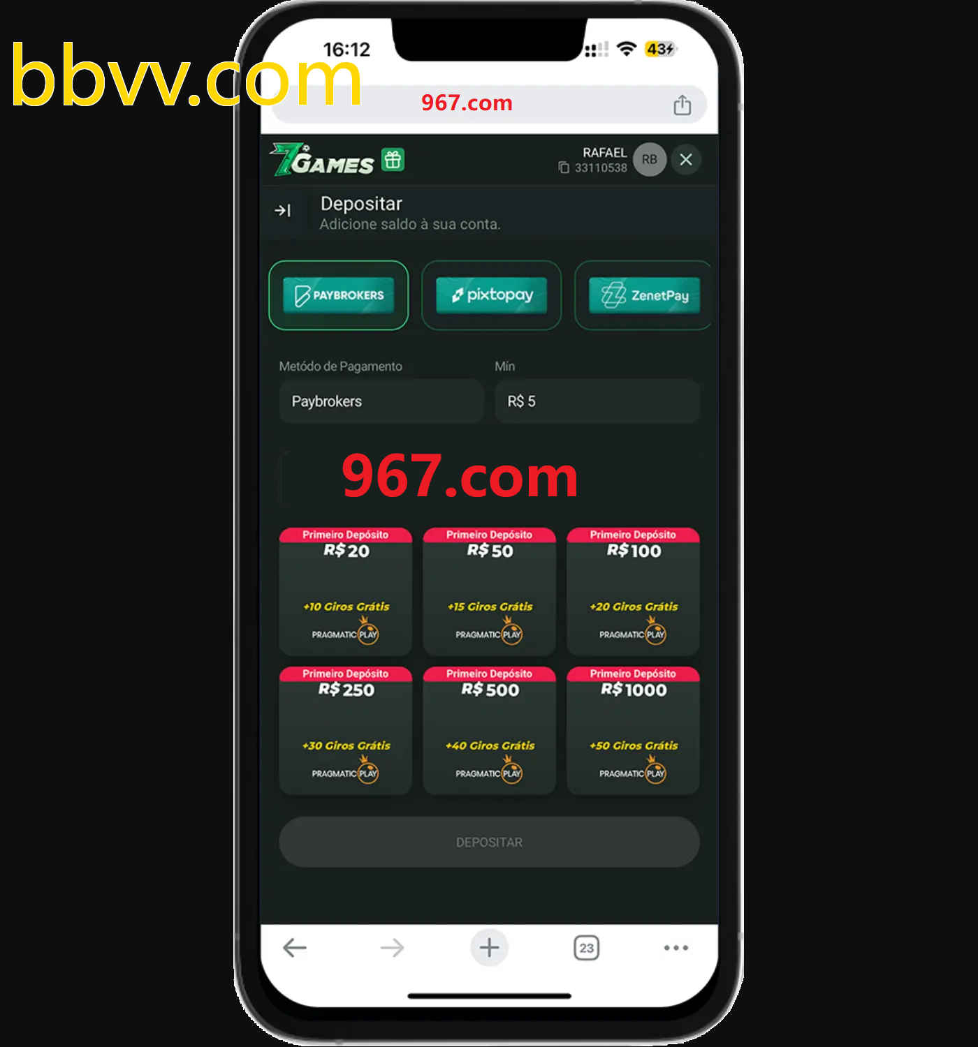 Baixe o aplicativo bbvv.com para jogar a qualquer momento