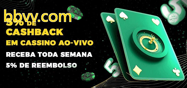 Promoções do cassino ao Vivo bbvv.com